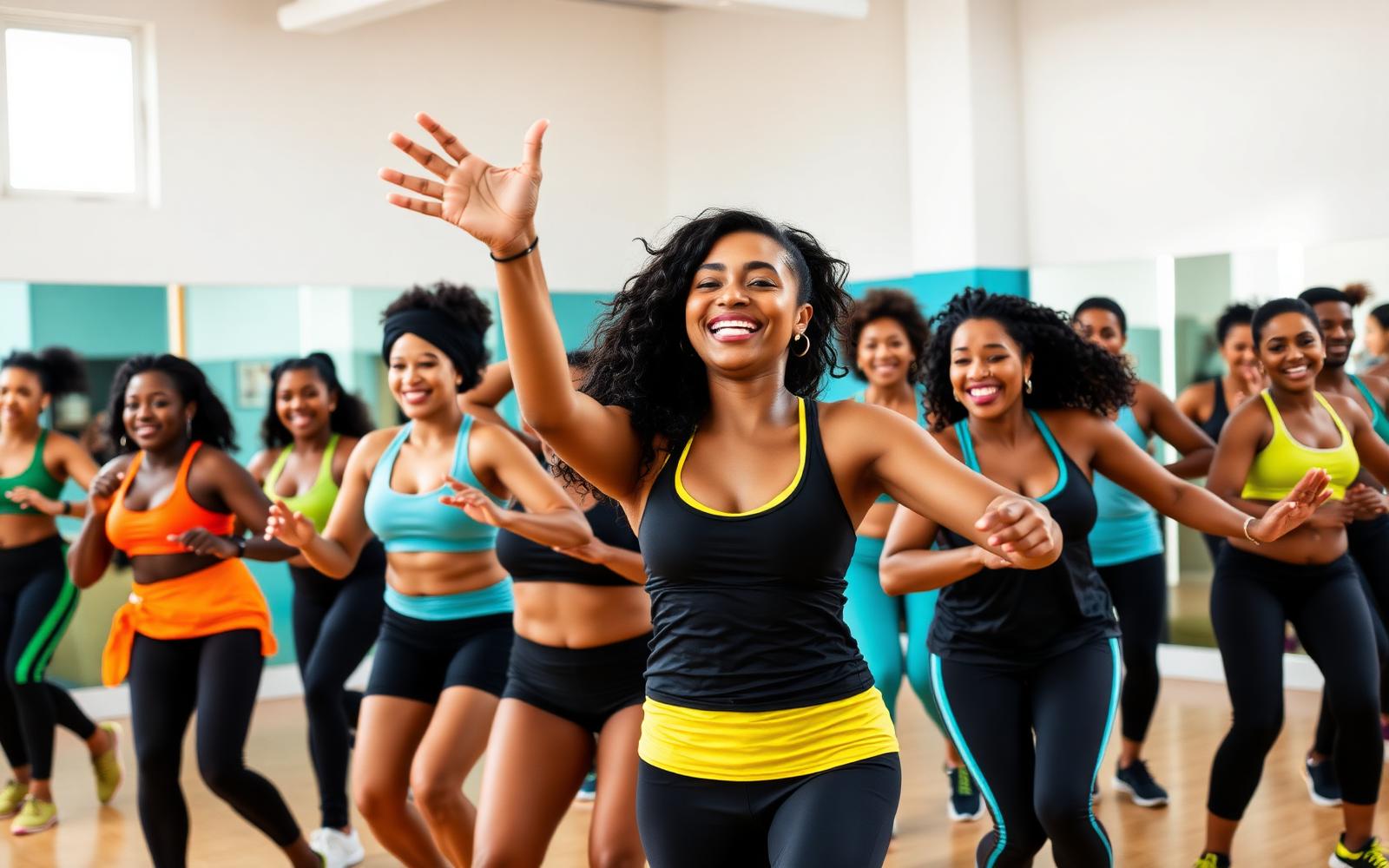 Joyful Caribbean-inspired dance fitness class